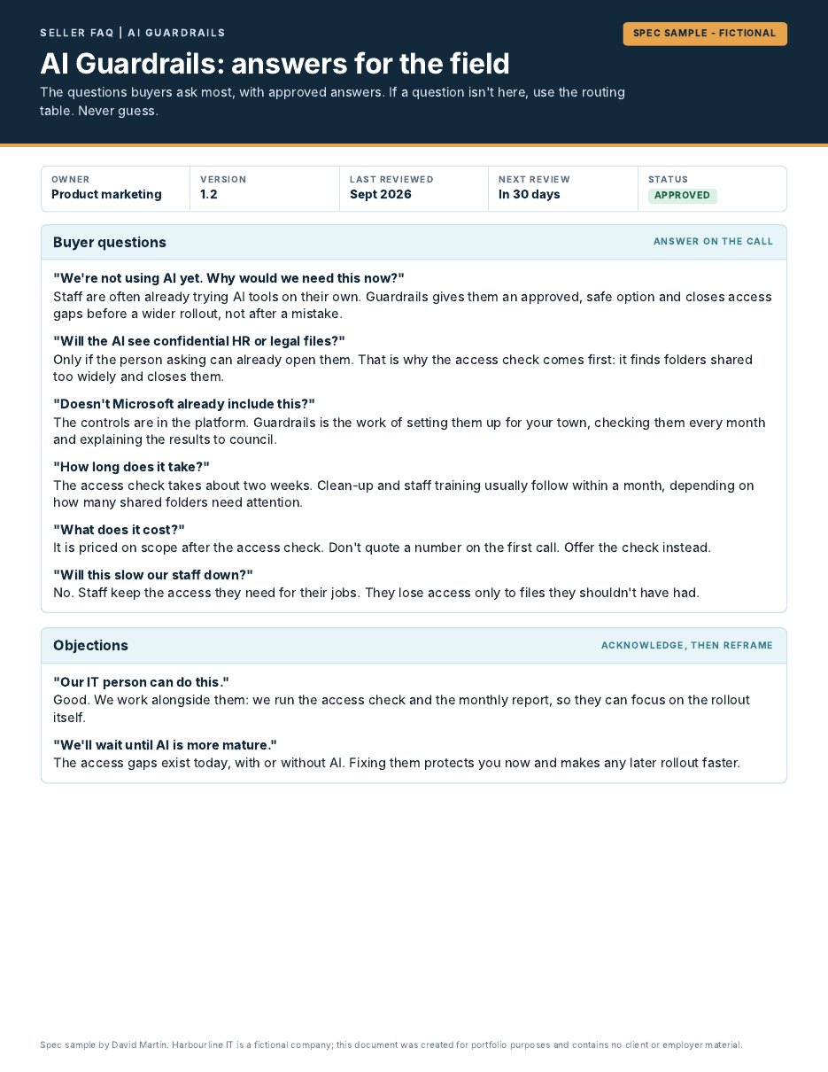 Sample seller FAQ
